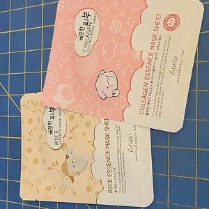 Esfolio Collage Essence & Rice Essense Mask 2 Pack New